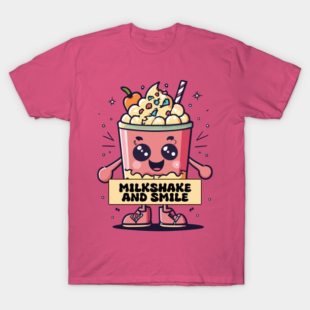 milkshake and smile T-Shirt by AOAOCreation